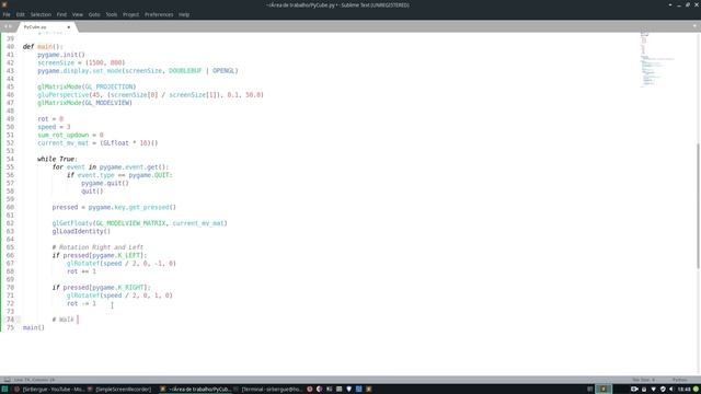 Speed Coding - Python + OpenGL Cube смотреть онлайн