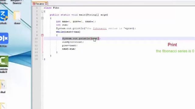 while loop in java with example | Fibonacci Series| while loop смотреть онлайн