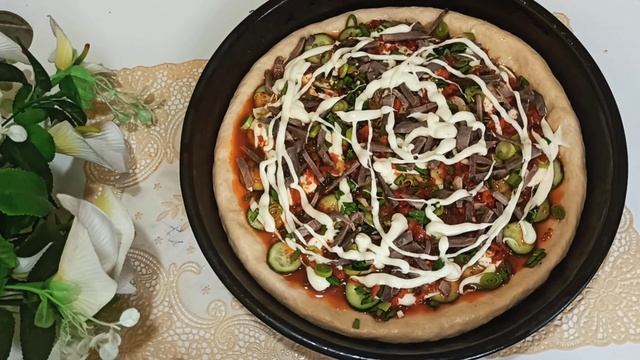ДОМАШНЯЯ ПИЦЦА ДЛЯ БОЛЬШОЕ КОМПАНИИ!! САМАЯ ВКУСНАЯ ПИЦЦА Вкусный Рецепт птица смотреть онлайн