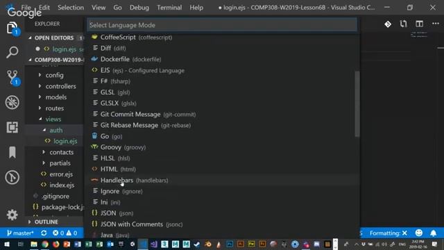COMP308 - W2019 - Lesson 6 - Part 1 - Authentication with Passport смотреть онлайн