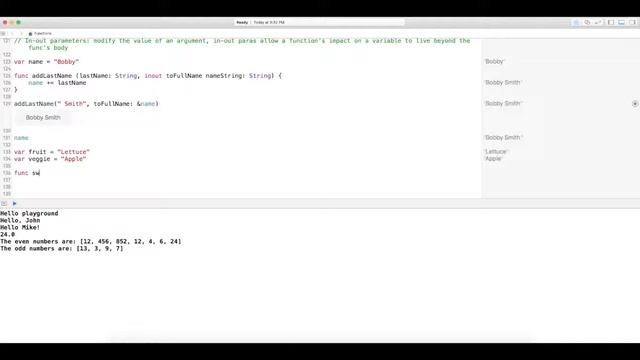 Swift 2.x Functions with In-out Parameters - Part 4 смотреть онлайн