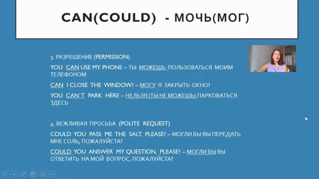 МОДАЛЬНЫЙ ГЛАГОЛ CAN (мочь, уметь). Простой английский смотреть онлайн
