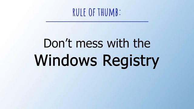 What Is Windows Registry? (regedit.exe)