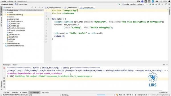 [Cmake, часть 2] Компиляция нескольких файлов исходного кода в CMake