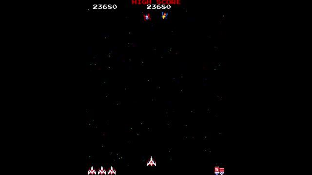 Galaga [Arcade Longplay] (1981) Midway {Fast shoot} смотреть онлайн