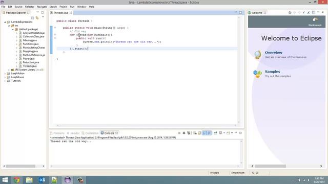 Threads - Lambda Expressions In Java 8: Tutorial 11 смотреть онлайн