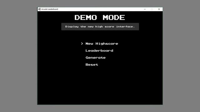 Arcade Leaderboard - Demo смотреть онлайн