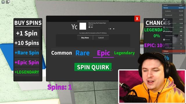 Roblox My Hero Mania *LEGENDARY SPINS* ALL NEW My Hero Mania Codes! Roblox смотреть онлайн
