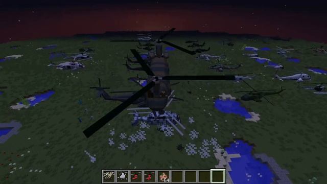Обзор модов № 55 Мод MCHeli Minecraft Helicopter Mod-реалистичные вертолеты,самолеты,танки(Часть 2) смотреть онлайн
