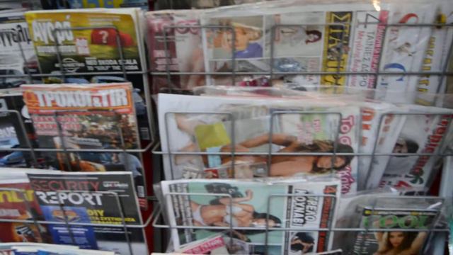 Киоск с русскими газетами в Афинах смотреть онлайн
