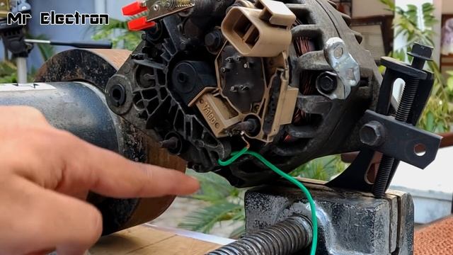 12v 90 Amps Car Alternator To 1000 Watts Resistor Excited Generator