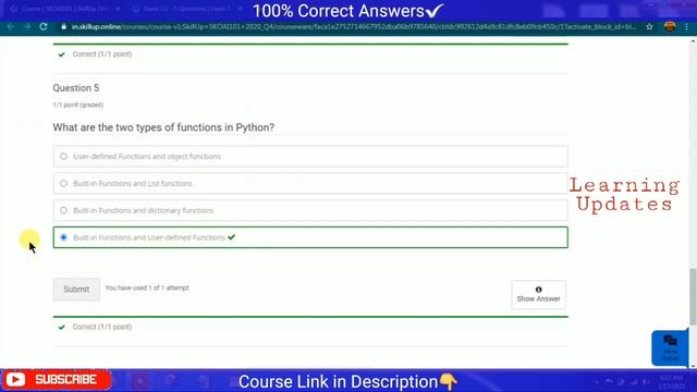 Artificial Intelligence Foundations All Exam Answers | SkillUp & NASSCOM | Free Online Course смотреть онлайн