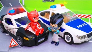 Мультик для детей с игрушками робот и герои в масках