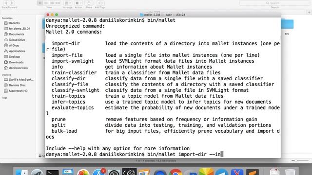 Делаем тематическое моделирование в MALLET (демо, часть 1) смотреть онлайн