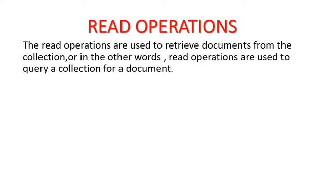 Mongodb CRUD operations смотреть онлайн