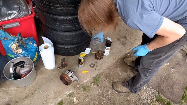 Subaru Alternator Assembly, Painting Shiny Black Parts! смотреть онлайн