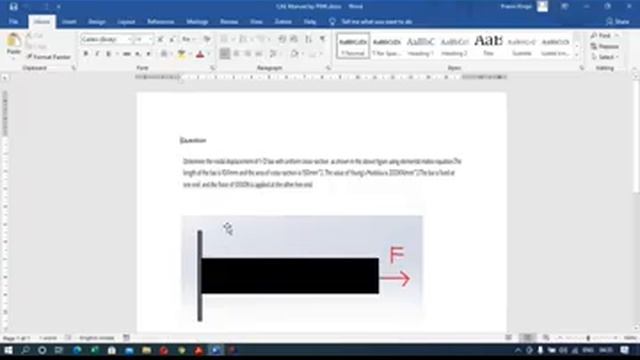 1D Bar Element Structural Analysis FreeCAD смотреть онлайн