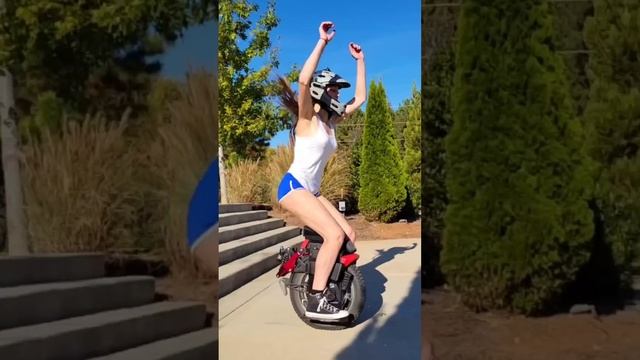Stair jump on kingsong S22 Electric Unicycle (EUC) смотреть онлайн