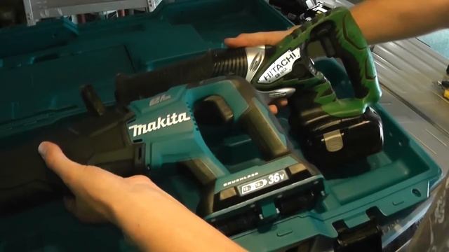 Makita DJR360 36v (2x 18v) Reciprocating Saw Review And Unboxing