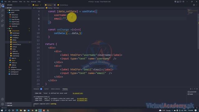 Form handling in Functional Component in React.js | React.js Tutorials смотреть онлайн