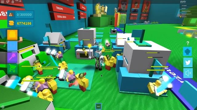 Destroying Every Boss In The Game (Code) Roblox Army Control Simulator code смотреть онлайн
