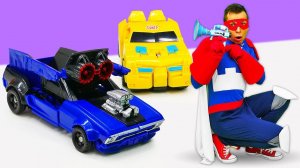 Трансформеры VS Мегатрон! Шоу Той Мастер: Оптимус Прайм - ПОДДЕЛКА?! Видео для детей