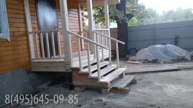 Пристройка открытого крыльца к брусовому дому смотреть онлайн