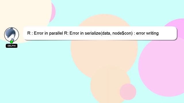 R : Error in parallel R: Error in serialize(data, node$con) : error writing to connection смотреть онлайн