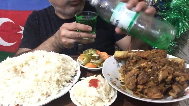 ASMR | MUKBANG | Pilaf & Chicken Stew | Molokan Cabbage ?| Pickled Vegetables ?| Tarragon Lemonade