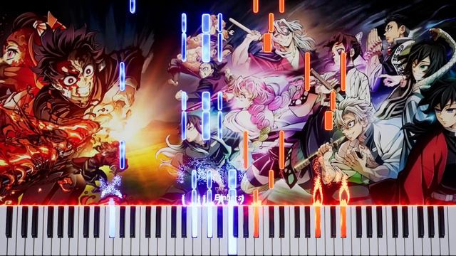 Demon Slayer : Hashira Training Arc OP - Mugen ( Easy Piano Tutorial & Sheet) смотреть онлайн