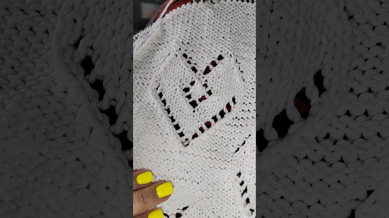 #shorts Сердечный плед почти закончен. Я очень довольна пряжей смотреть онлайн