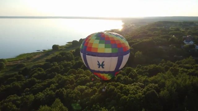 Воздушный шар Переславль Залесский, Плещеево озеро смотреть онлайн