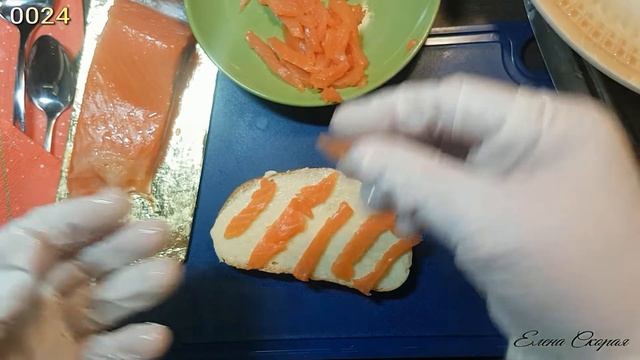 Бутерброды из слабосоленой форели. Варианты украшений смотреть онлайн