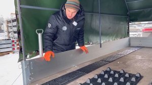 Обзор прицеп для Снегохода МЗСА 817717 исп.032. Погрузка одним человеком. Зацепы заезда. ЦЛП АРИВА