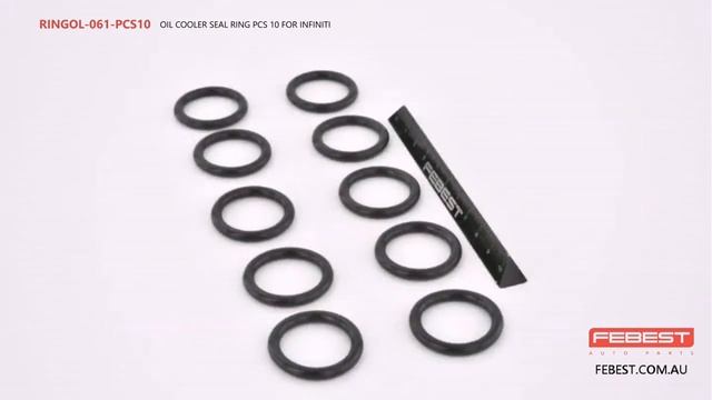 RINGOL-061-PCS10 OIL COOLER SEAL RING PCS 10 FOR INFINITI смотреть онлайн