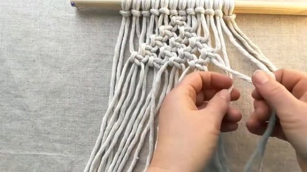 Macrame / Салфетка под горячее квадратная