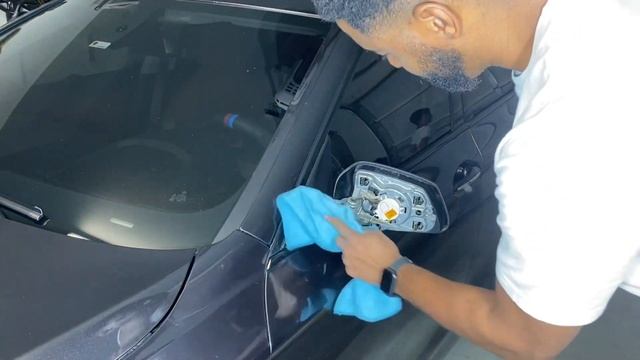 BMW  F10 535i Mods: Carbon Fiber Mirror Caps And Foglight Delete