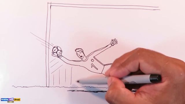 How to draw a Goalkeeper Easy смотреть онлайн