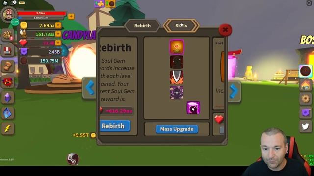 LEVEL 13.37 TRILLION REBIRTH NOOB TO PRO... Giant Simulator смотреть онлайн