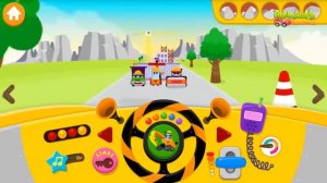 Мультик Полицейская машина и Пожарная и Рабочие машины