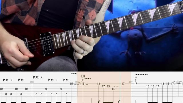 Hangar 18 Megadeth Cover | Guitar Tab | Lesson | Tutorial смотреть онлайн