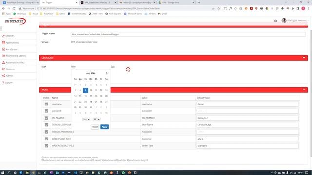 Scheduled Triggering of an RPA смотреть онлайн