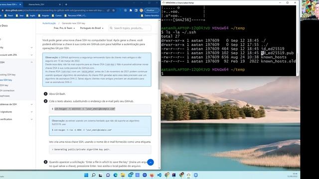 Gerando chave SSH e incluindo no GitHub смотреть онлайн