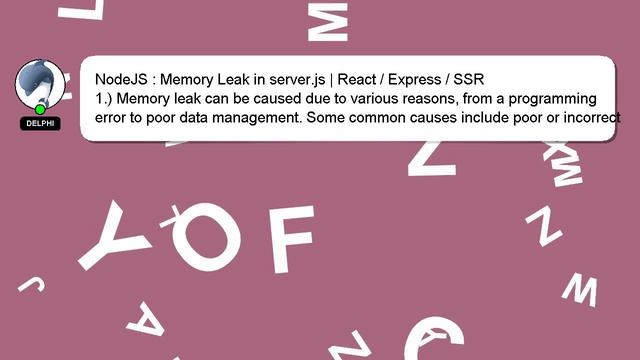 NodeJS : Memory Leak in server.js | React / Express / SSR смотреть онлайн