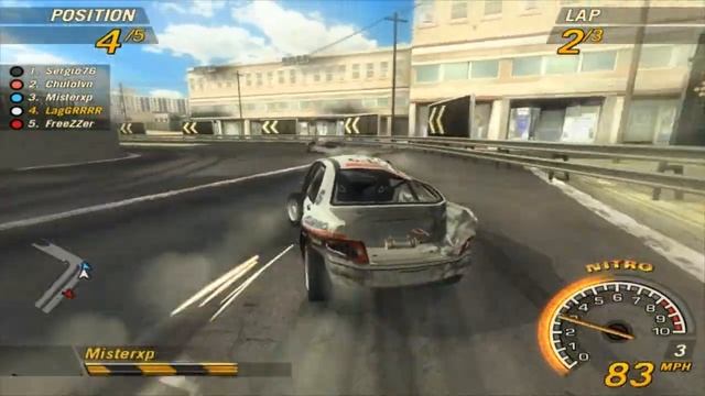 FlatOut 2 Online Gameplay - &%$#*ing Traffic! (Part 3) смотреть онлайн