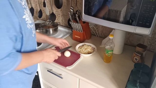 Блины для внука // Нарубила для печки попереченки // смотреть онлайн