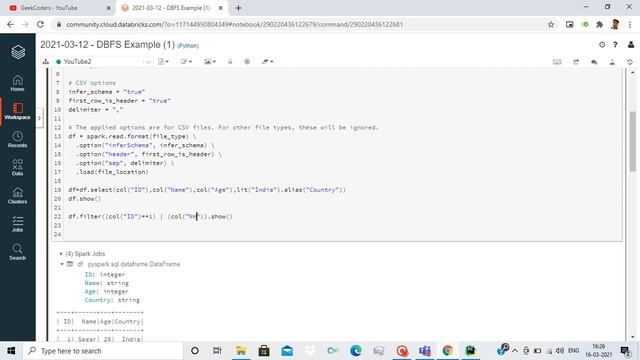 How to filter a DataFrame using PySpark | Databricks Tutorial | смотреть онлайн