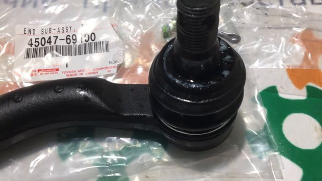 4504769100 45047-69100 Оригинал наконечник рулевой левый Toyota Land Cruiser 100 Lexus LX 470 смотреть онлайн