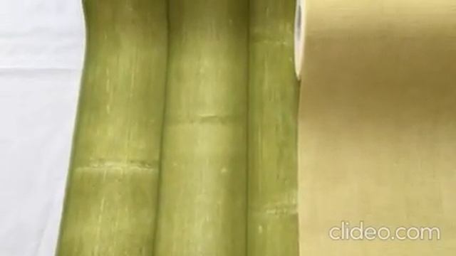 Комплект немецких обоев 961843 353294, под бамбук и ткань, желтых и зеленых оттенков смотреть онлайн