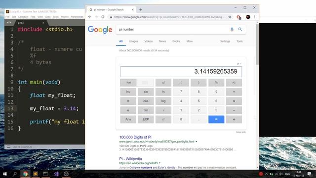 Programare pentru incepatori Limbajul C. Lectia 13. float. double. смотреть онлайн